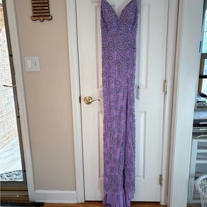 Elegant Purple Evening Gown